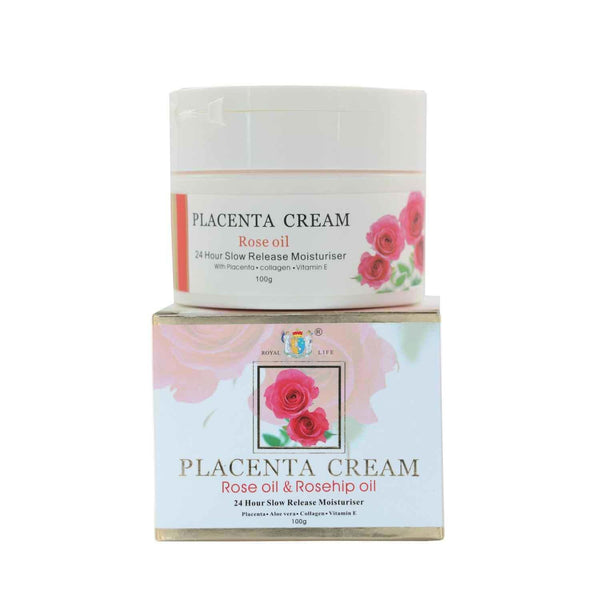 Royal Life Placenta Rose Moisturising Cream (Hydrating, Moisturising, Whitening, Anti-Wrinkle Aging) (e100g) RL003  Fixed Size