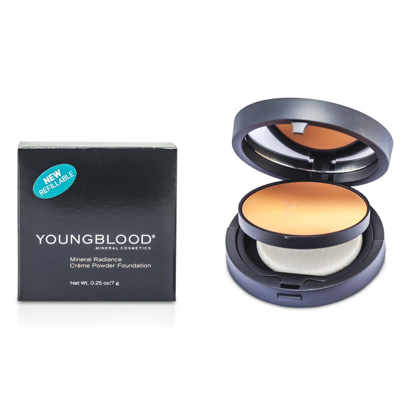 Youngblood Mineral Radiance Creme Powder Foundation - # Rose Beige  7g/0.25oz