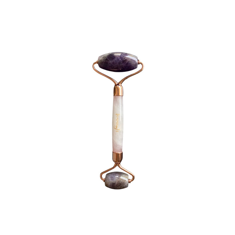 Lammaste Facial Roller | Amethyst | Rose Quartz