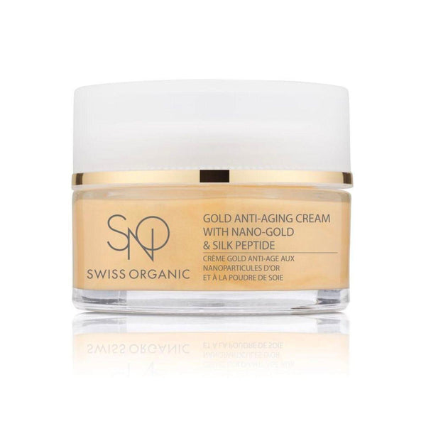 SNO Swiss Organic Gold Anti-Aging Cream with Nano-Gold & Silk Peptide 50ml  Fixed Size