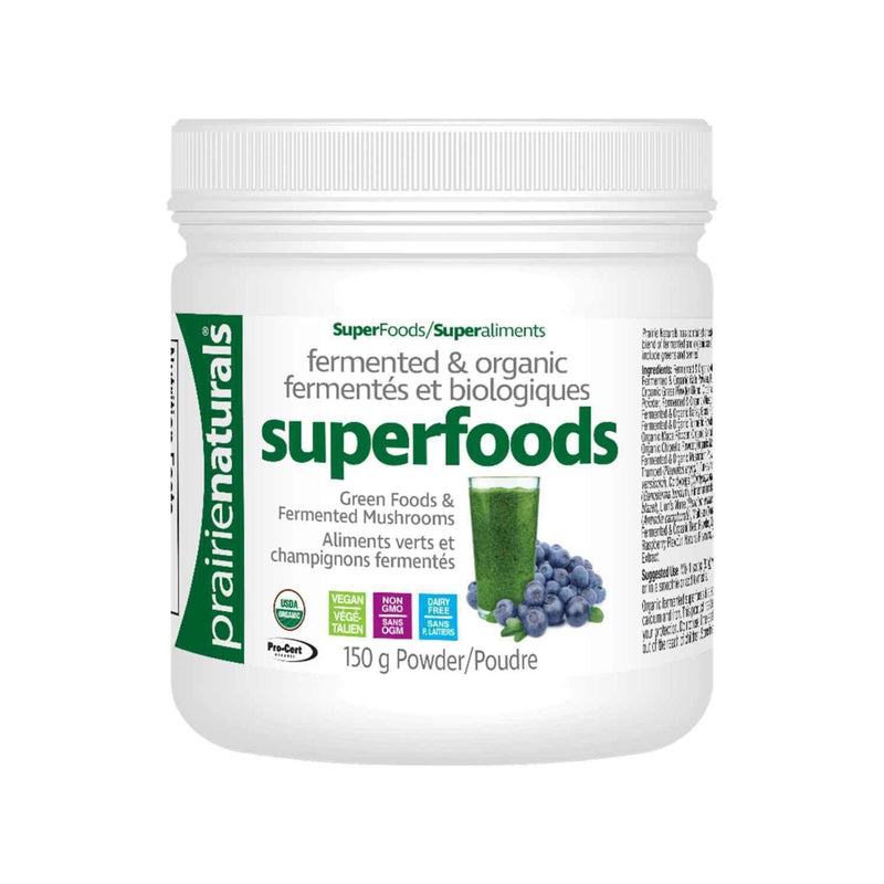 Prairie Naturals Prairie Naturals Fermented Organic SuperFoods & Mushroom Complex 150g  Fixed Size