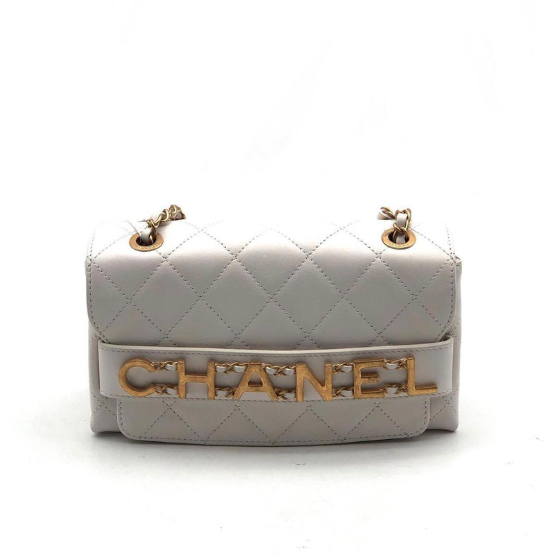 Chanel Chanel Special Logo Flap Bag  Fixed Size