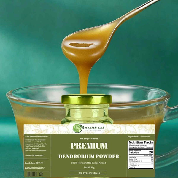 Health Lab Premium Huoshan Dendrobium powder (40g) | Prolong life, protect liver & enhance immunity  Fixed Size