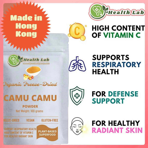 Health Lab SUPERFOOD - Organic Camu Camu Powder 100 grams | rich in Vitamin C Immune Support  Fixed Size
