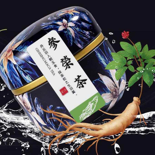 Health Lab Ginseng Maca Tea (Japanese Style Can of 8 Teabags) | Nourishes qi and blood improve immune system  Fixed Size