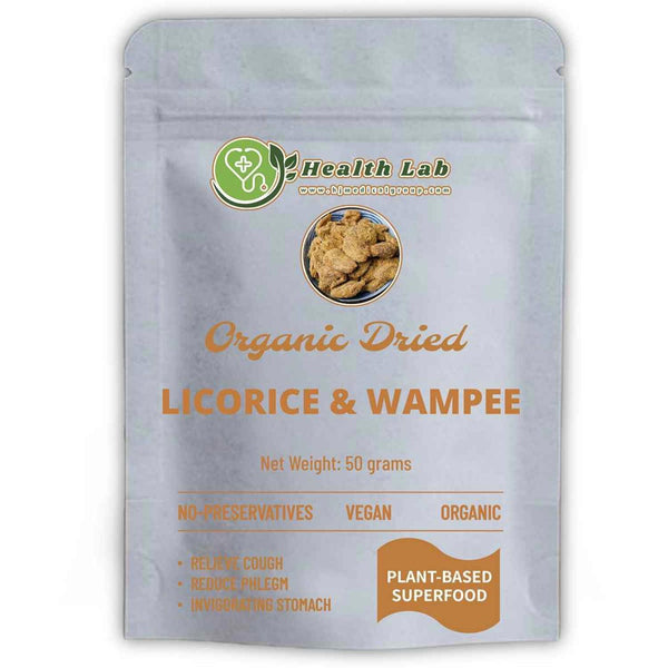 Health Lab Organic Dried Licorice & Wampee Fruit (50g) | Smoothing qi, appetizing, relieving cough & phlegm  Fixed Size