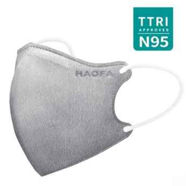 HAOFA 3D N95 Medical Mask (Taiwan N95 Specification) Original Carbon | 30pcs M Size  Fixed Size