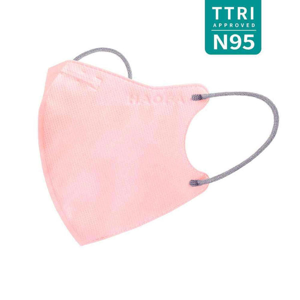 HAOFA 3D N95 Medical Mask (Taiwan N95 Specification) Pink | 30pcs M Size  Fixed Size