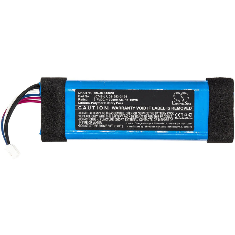 JBL CS-JMF400SL - replacement battery for JBL  Fixed size