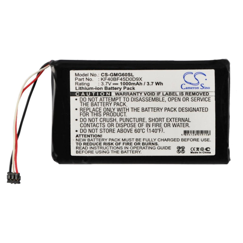 Garmin CS-GMG60SL - replacement battery for Garmin  Fixed size