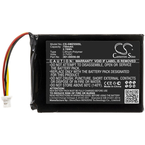 Garmin CS-GMZ550SL - replacement battery for Garmin  Fixed size