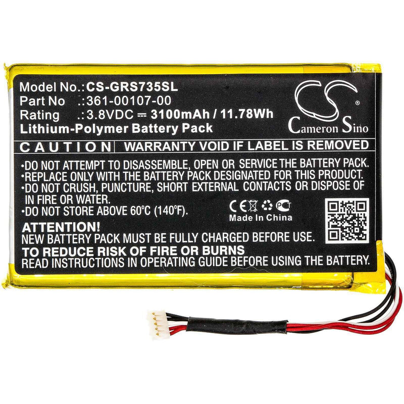 Garmin CS-GRS735SL - replacement battery for Garmin  Fixed size