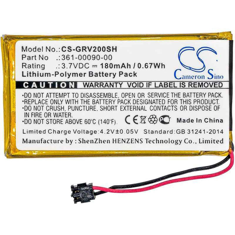 Garmin CS-GRV200SH - replacement battery for Garmin  Fixed size