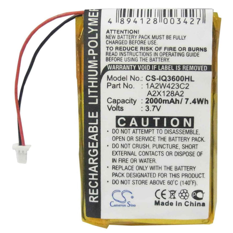 Garmin CS-IQ3600HL - replacement battery for Garmin  Fixed size