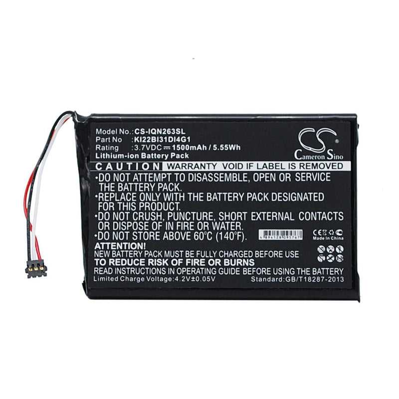 Garmin CS-IQN263SL - replacement battery for Garmin  Fixed size