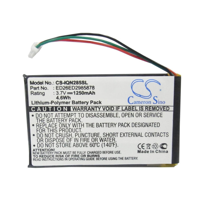 Garmin CS-IQN285SL - replacement battery for Garmin  Fixed size