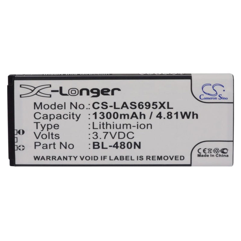 LG CS-LAS695XL - replacement battery for LG  Fixed size