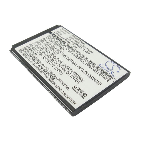 LG CS-LGD330SL - replacement battery for LG  Fixed size