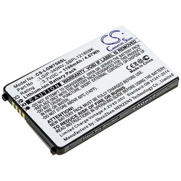 LG CS-LGM750SL - replacement battery for LG  Fixed size