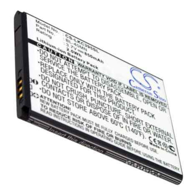 LG CS-LKC395SL - replacement battery for LG  Fixed size