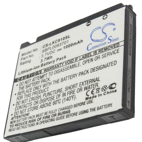 LG CS-LKC910SL - replacement battery for LG  Fixed size