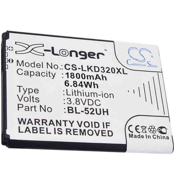 LG CS-LKD320XL - replacement battery for LG  Fixed size