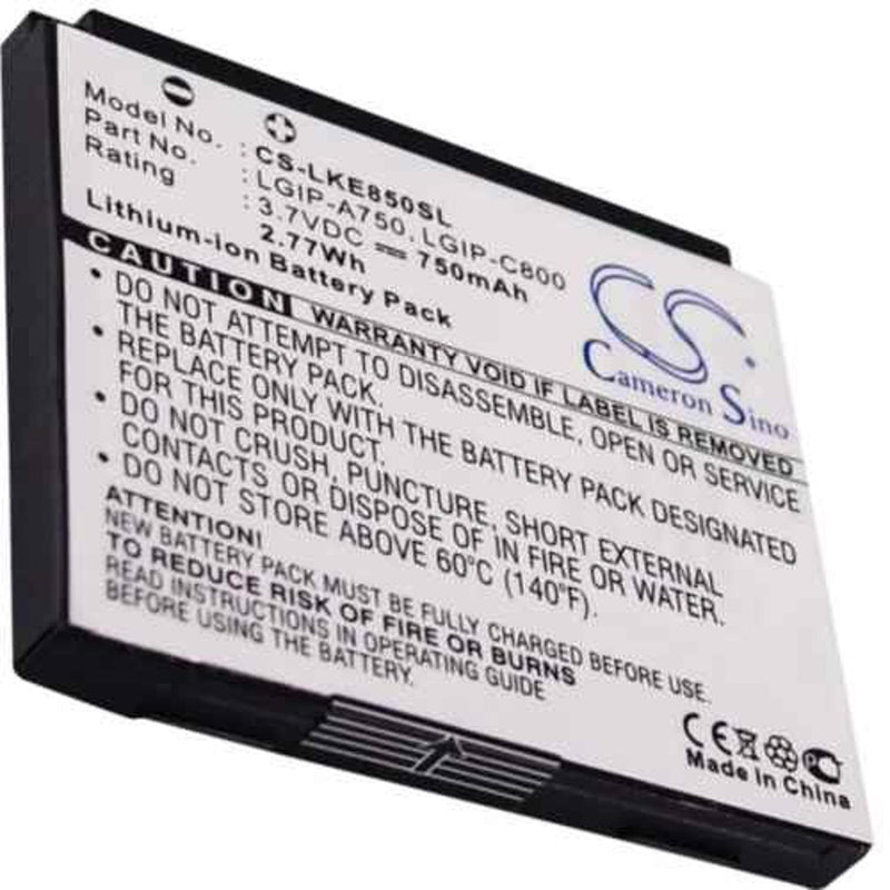 LG CS-LKE850SL - replacement battery for LG  Fixed size