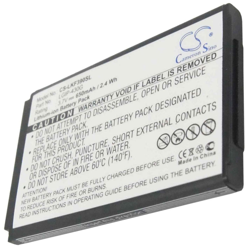 LG CS-LKF390SL - replacement battery for LG  Fixed size