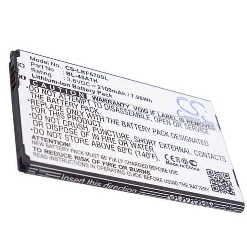 LG CS-LKF670SL - replacement battery for LG  Fixed size