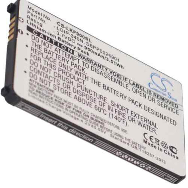 LG CS-LKF900SL - replacement battery for LG  Fixed size