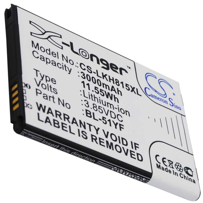 LG CS-LKH815XL - replacement battery for LG  Fixed size