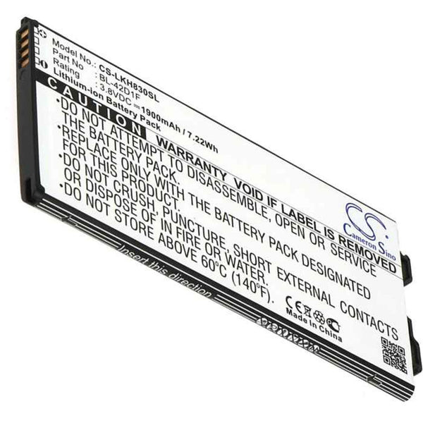 LG CS-LKH830SL - replacement battery for LG  Fixed size