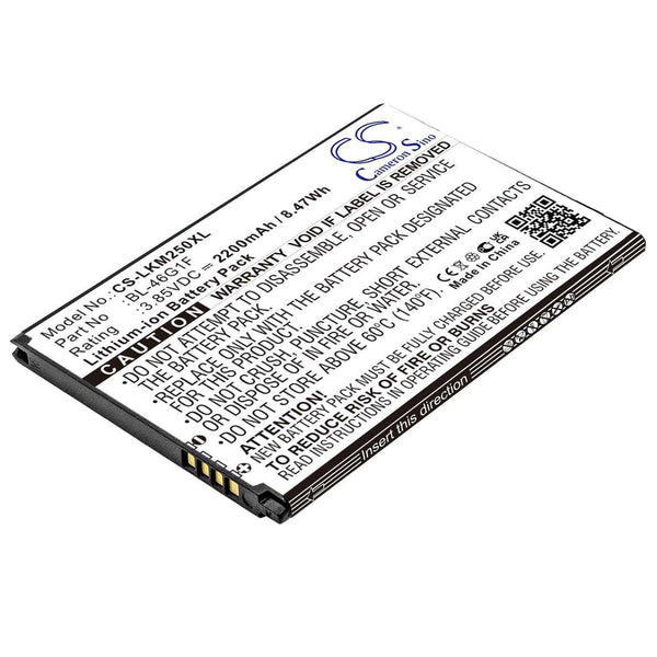 LG CS-LKM250XL - replacement battery for LG  Fixed size