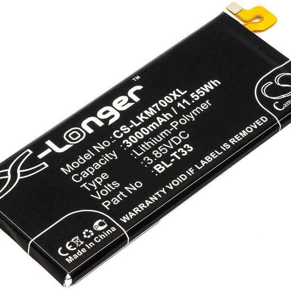 LG CS-LKM700XL - replacement battery for LG  Fixed size