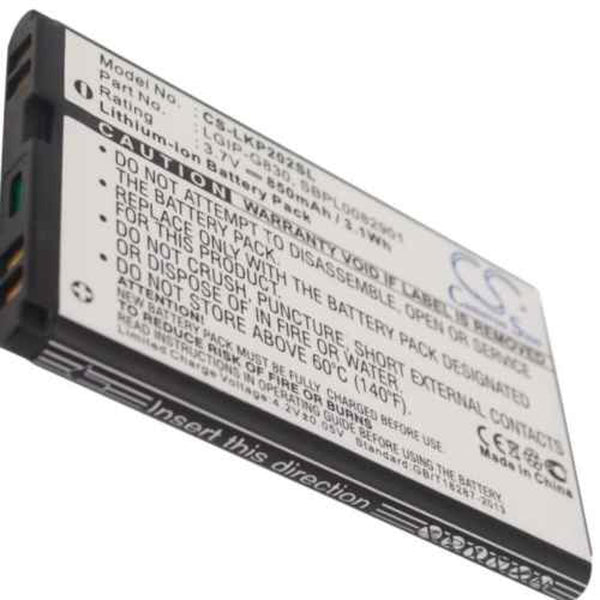 LG CS-LKP202SL - replacement battery for LG  Fixed size