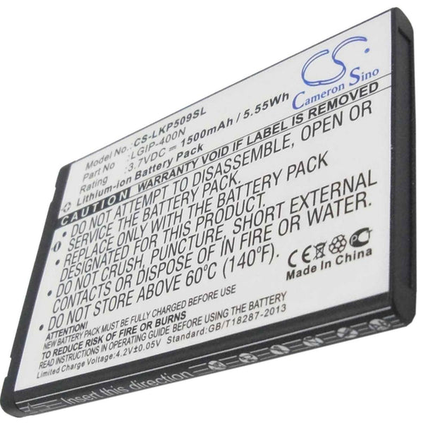 LG CS-LKP509SL - replacement battery for LG  Fixed size