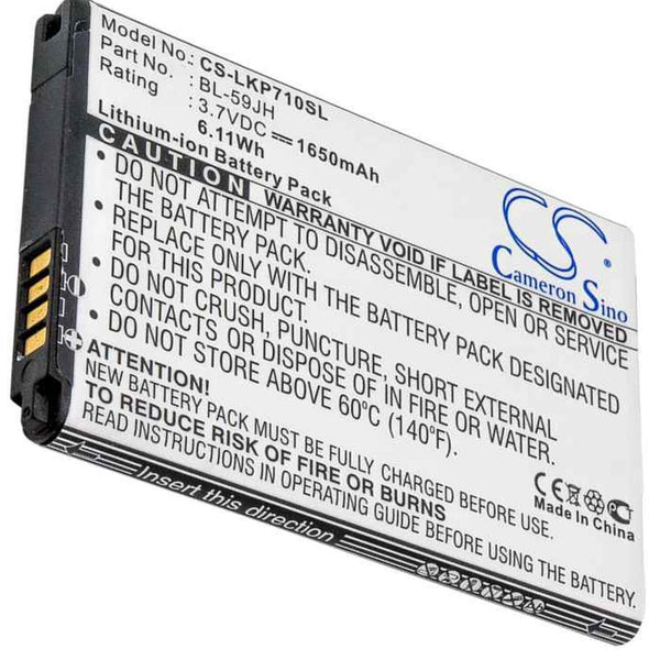 LG CS-LKP710SL - replacement battery for LG  Fixed size