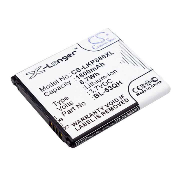 LG CS-LKP880XL - replacement battery for LG  Fixed size