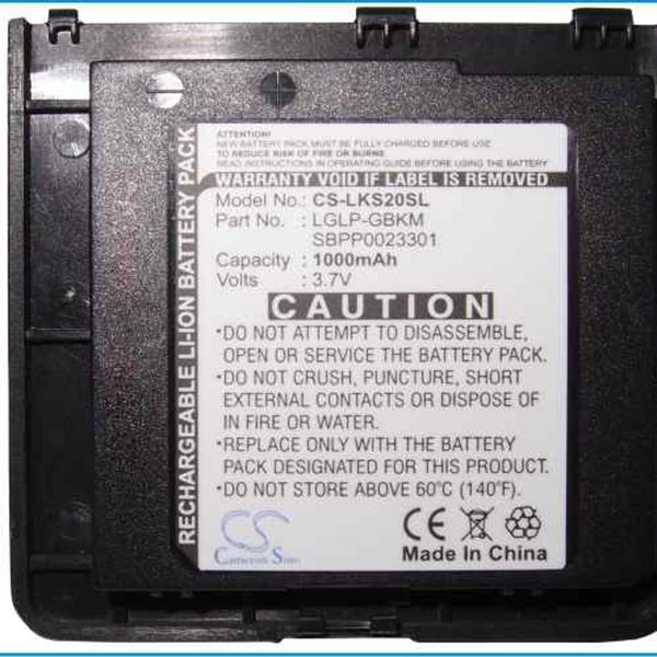 LG CS-LKS20SL - replacement battery for LG  Fixed size