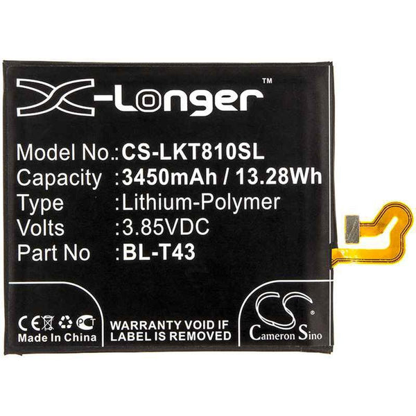 LG CS-LKT810SL - replacement battery for LG  Fixed size