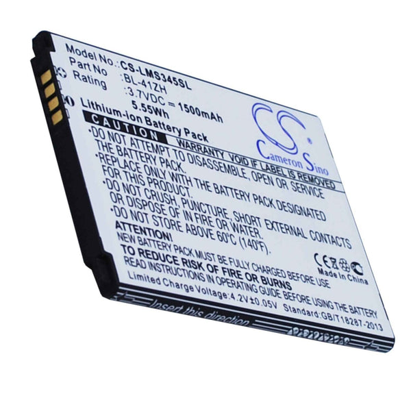 LG CS-LMS345SL - replacement battery for LG  Fixed size