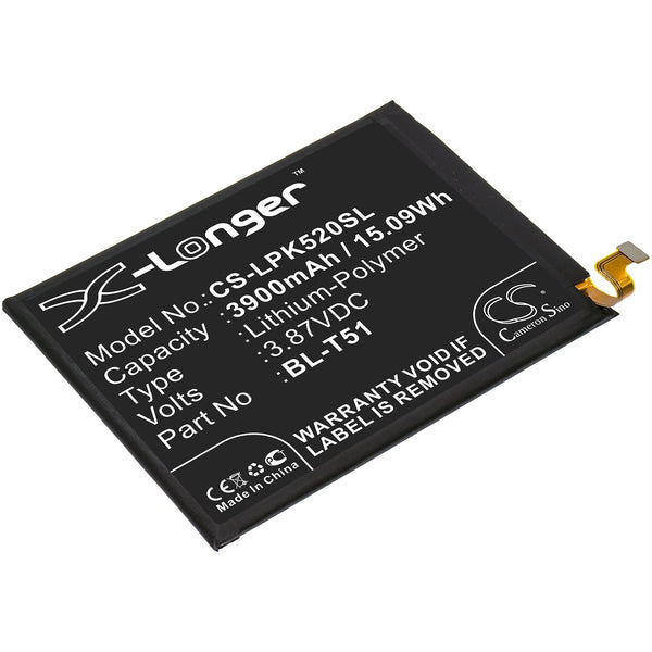 LG CS-LPK520SL - replacement battery for LG  Fixed size