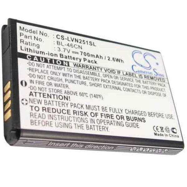 LG CS-LVN251SL - replacement battery for LG  Fixed size