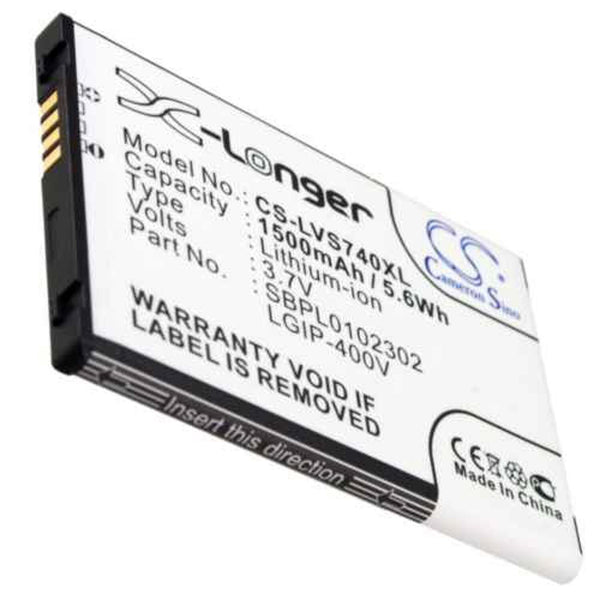 LG CS-LVS740XL - replacement battery for LG  Fixed size