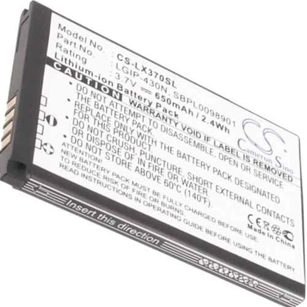 LG CS-LX370SL - replacement battery for LG  Fixed size