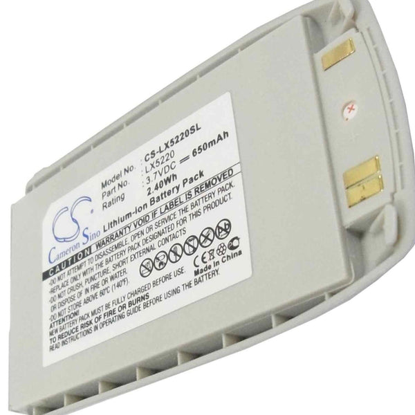 LG CS-LX5220SL - replacement battery for LG  Fixed size