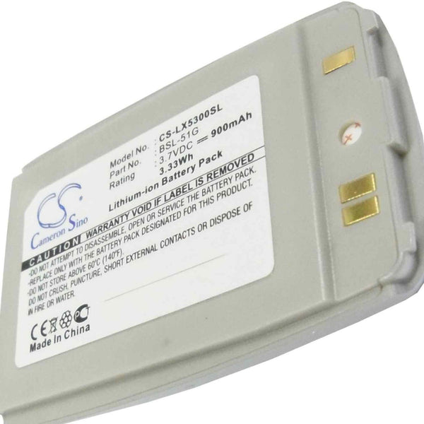 LG CS-LX5300SL - replacement battery for LG  Fixed size