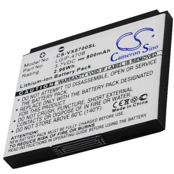 LG CS-VX8700SL - replacement battery for LG  Fixed size