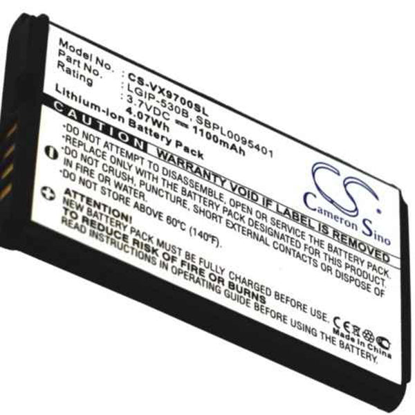 LG CS-VX9700SL - replacement battery for LG  Fixed size