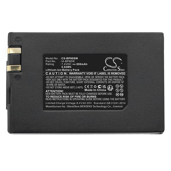 Samsung CS-BP80SW - replacement battery for SAMSUNG  Fixed size